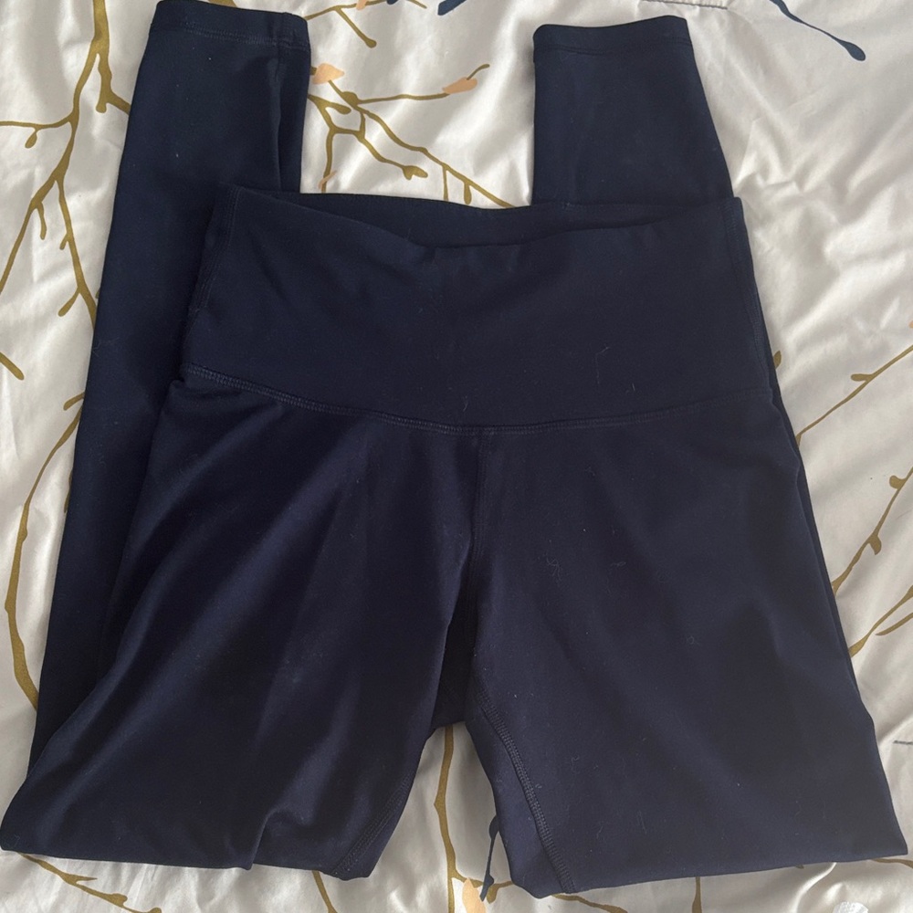 Navy High-Waisted Leggings